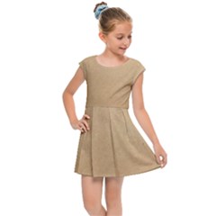 Paper Brown Kids  Cap Sleeve Dress by artworkshop