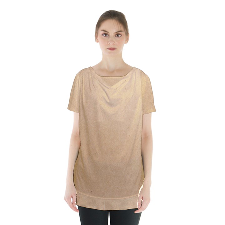 Paper Brown Skirt Hem Sports Top