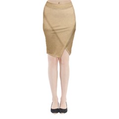 Paper Brown Midi Wrap Pencil Skirt by artworkshop