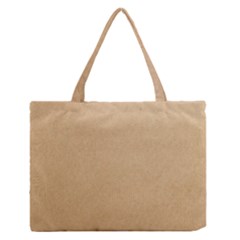 Paper Brown Zipper Medium Tote Bag by artworkshop