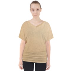 Paper Brown V-neck Dolman Drape Top by artworkshop