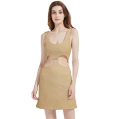 Paper Brown Velvet Cutout Dress by artworkshop