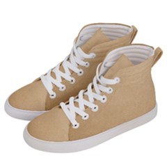 Paper Brown Men s Hi-top Skate Sneakers by artworkshop