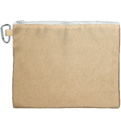 Paper Brown Canvas Cosmetic Bag (xxxl) by artworkshop