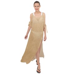 Paper Brown Maxi Chiffon Cover Up Dress by artworkshop