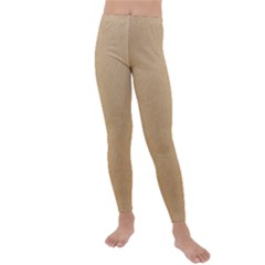 Paper Brown Kids  Lightweight Velour Leggings by artworkshop