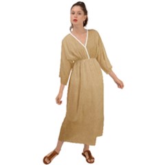 Paper Brown Grecian Style  Maxi Dress by artworkshop