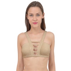 Paper Brown Cage Up Bikini Top by artworkshop