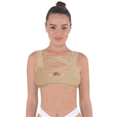 Paper Brown Bandaged Up Bikini Top by artworkshop