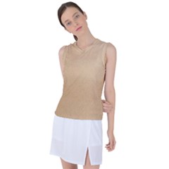 Paper Brown Women s Sleeveless Sports Top by artworkshop