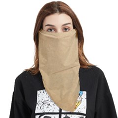 Paper Brown Face Covering Bandana (triangle) by artworkshop