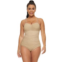 Paper Brown Retro Full Coverage Swimsuit