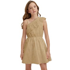 Paper Brown Kids  One Shoulder Party Dress