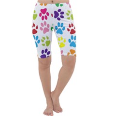 Paw Print Cropped Leggings  by artworkshop