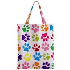 Paw Print Zipper Classic Tote Bag by artworkshop