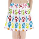 Paw Print Pleated Mini Skirt View1