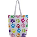 Paw Print Full Print Rope Handle Tote (Small) View2