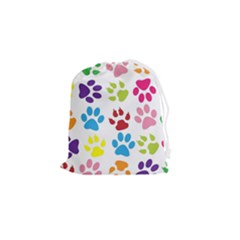 Paw Print Drawstring Pouch (small) by artworkshop