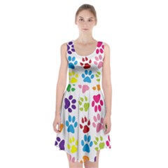 Paw Print Racerback Midi Dress by artworkshop