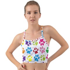 Paw Print Mini Tank Bikini Top by artworkshop