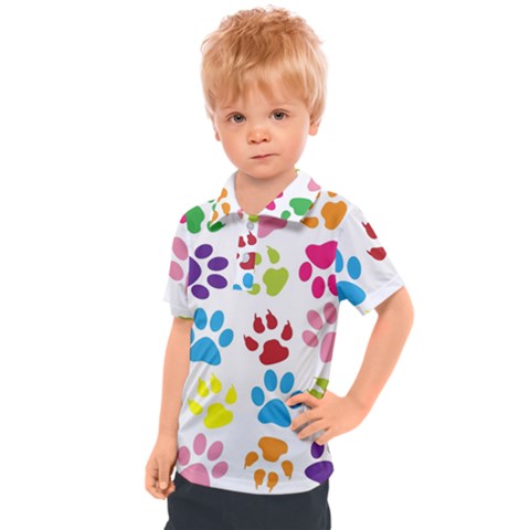 Paw Print Kids  Polo Tee by artworkshop