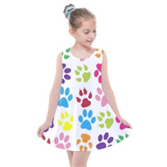 Paw Print Kids  Summer Dress by artworkshop