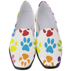 Paw Print Women s Classic Loafer Heels by artworkshop