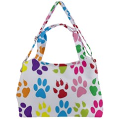 Paw Print Double Compartment Shoulder Bag by artworkshop