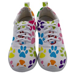 Paw Print Mens Athletic Shoes by artworkshop