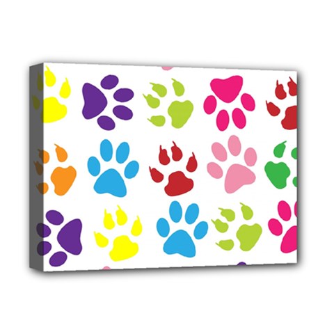 Paw Print Deluxe Canvas 16  X 12  (stretched)  by artworkshop