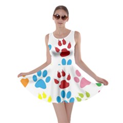 Paw Print Skater Dress by artworkshop