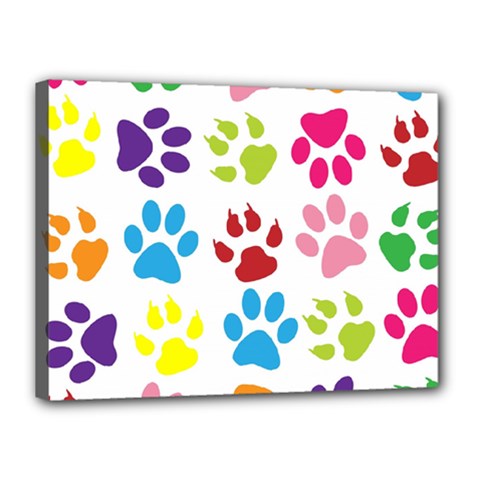 Paw Print Canvas 16  X 12  (stretched) by artworkshop