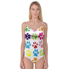 Paw Print Camisole Leotard  by artworkshop