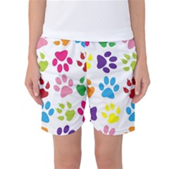 Paw Print Women s Basketball Shorts by artworkshop