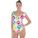 Paw Print Short Sleeve Leotard  View1