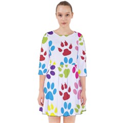 Paw Print Smock Dress by artworkshop