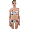 Paw Print Wrap Around Bikini Set View1