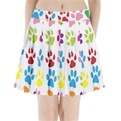 Paw Print Pleated Mini Skirt by artworkshop