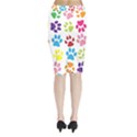 Paw Print Midi Wrap Pencil Skirt View2