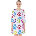 Paw Print Smock Dress View1