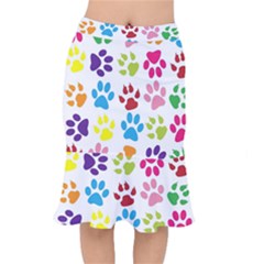 Paw Print Short Mermaid Skirt by artworkshop