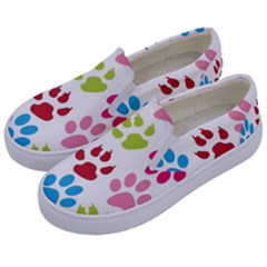 Paw Print Kids  Canvas Slip Ons by artworkshop