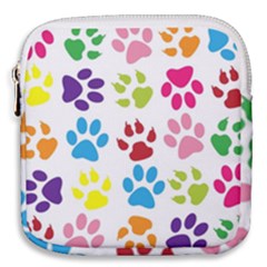 Paw Print Mini Square Pouch by artworkshop