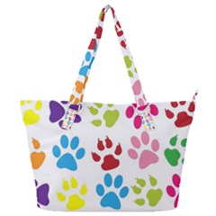 Paw Print Full Print Shoulder Bag by artworkshop