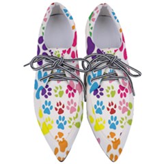 Paw Print Pointed Oxford Shoes by artworkshop