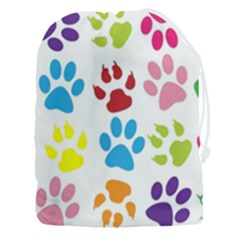 Paw Print Drawstring Pouch (3xl) by artworkshop