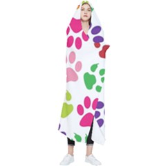 Paw Print Wearable Blanket by artworkshop