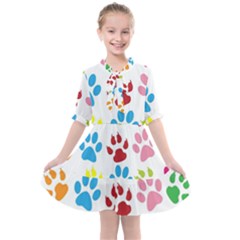 Paw Print Kids  All Frills Chiffon Dress by artworkshop