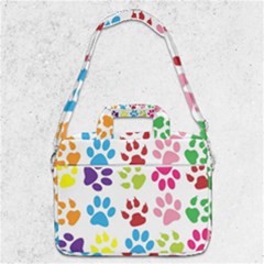 Paw Print Macbook Pro Shoulder Laptop Bag  by artworkshop