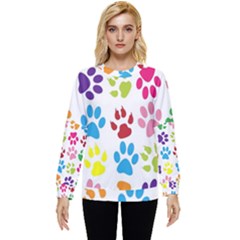 Paw Print Hidden Pocket Sweatshirt by artworkshop